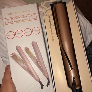 Twist straightening iron